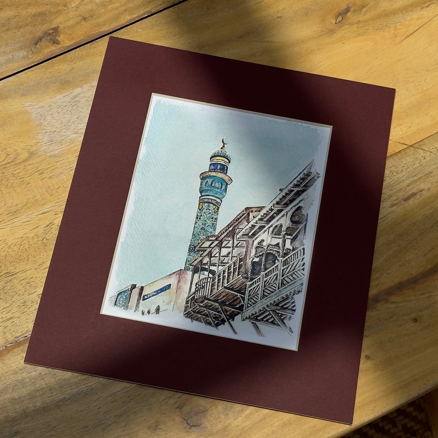 View from Mattrah with Mount Board | منظر من مطرح مع فريم