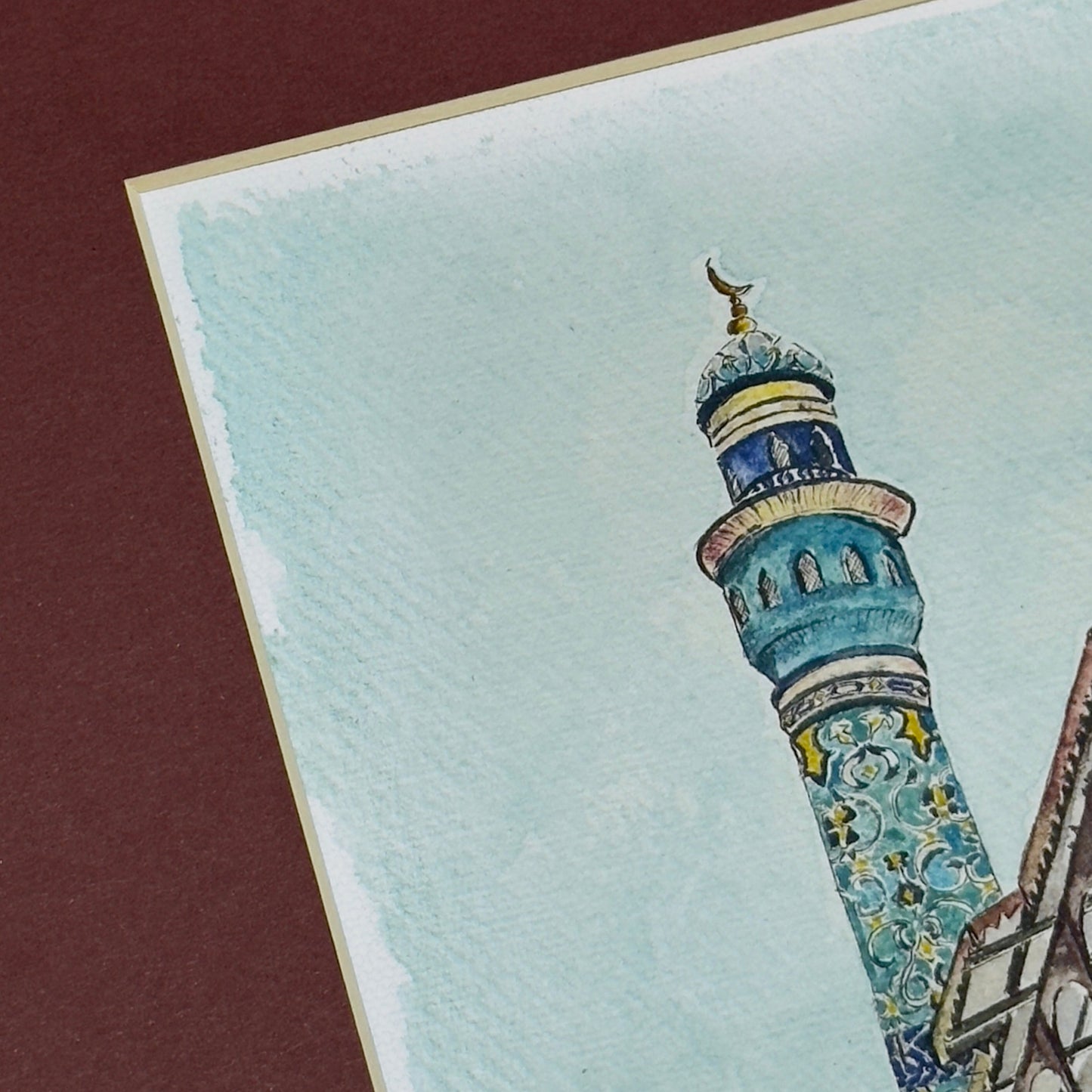 View from Mattrah with Mount Board | منظر من مطرح مع فريم